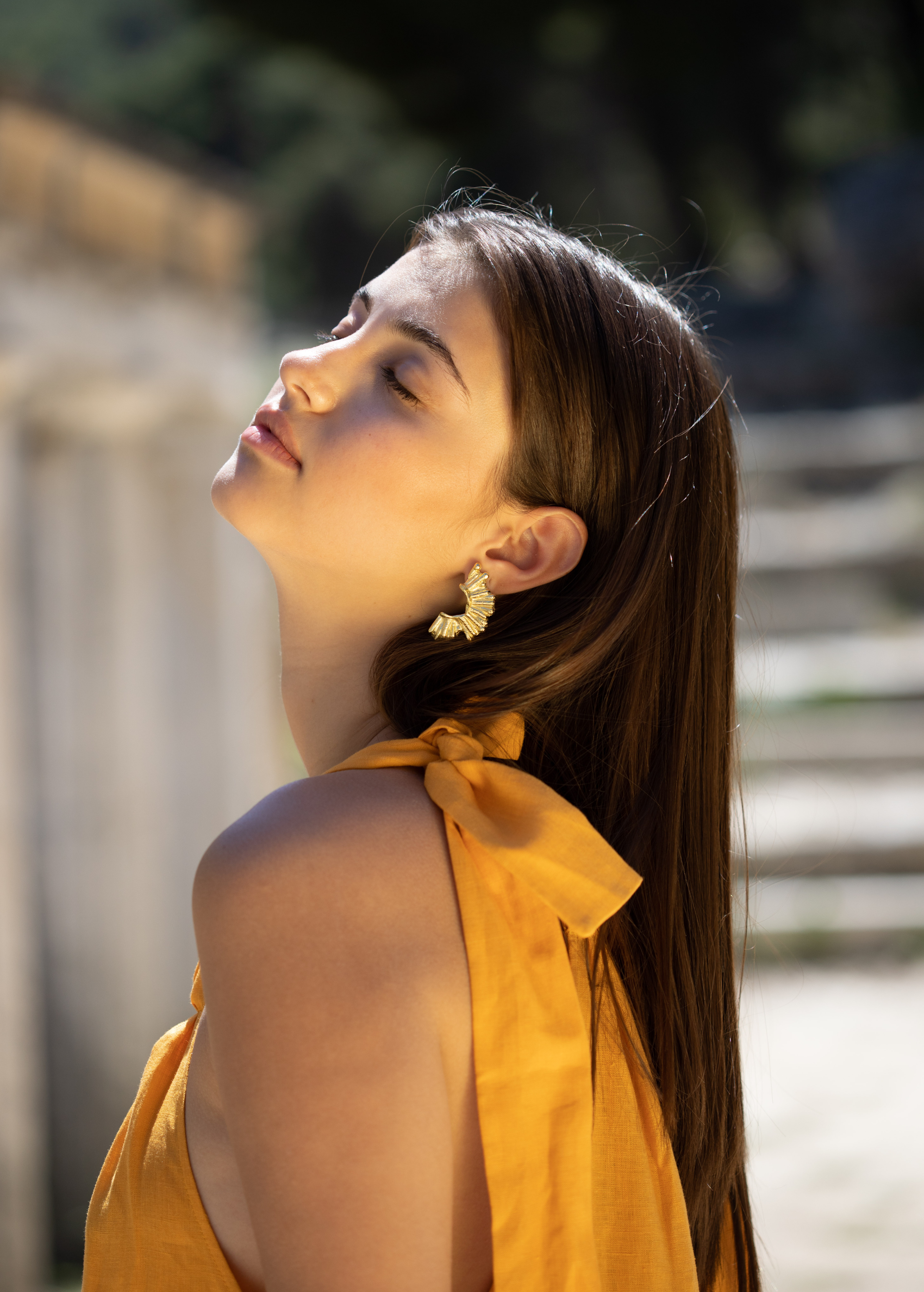 Crescent Sun Earrings